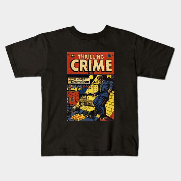 Thrilling Crime Cases 43 Kids T-Shirt by GloopTrekker